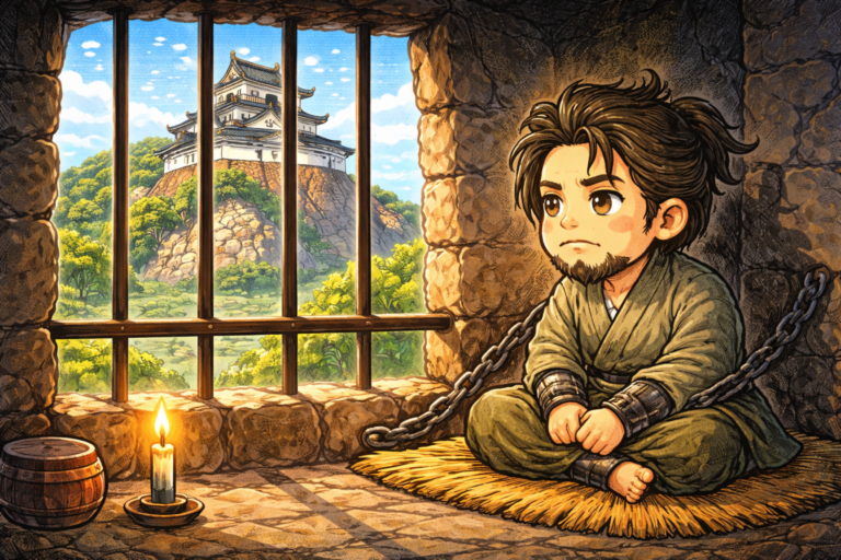 大河内政局という武将が約7年にわたって幽閉されていたのは、次のうちどの城か？