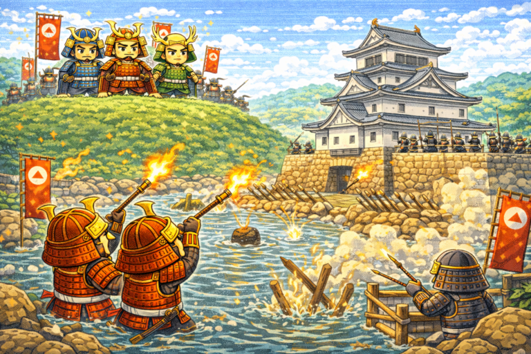 丸墓山古墳と関連の深い攻城戦は、次のうちどれか？