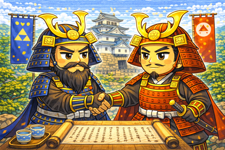 「甲佐同盟」とは、次のうちどの勢力同士の盟約か？