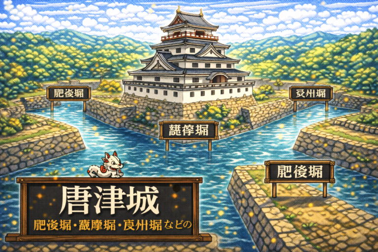 肥後堀、薩摩堀、長州堀などの堀の名を残す城郭は、次のうちどれか？