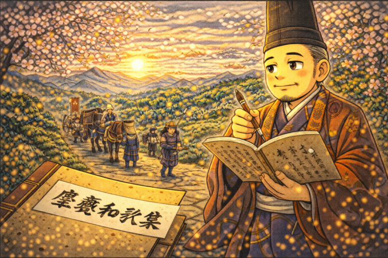 加藤忠広が配流の道中に始めた歌日記1年余分を収めた書は、次のうちどれか？